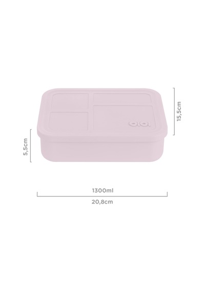 Silikon Beslenme Kutusu Bento - Misty Lilac