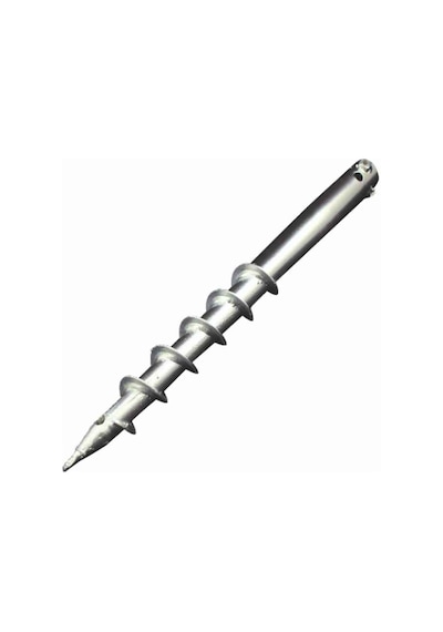 Hsmarket 40 Cm Plaj Şemsiyesi Kazığı Metal Plaj Şemsiye Kazığı Burgulu Kaz