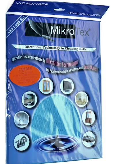 Mikrotex Çok Amaçlı Mikrofiber Cam Ve Temizlik Bezi 40X50 Cm. 6 Adet