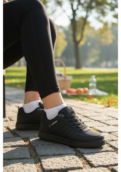 Enoch Kadın Casual Sneaker Comfort Taban Günlük Yürüyüş Ayakkabısı Siyah