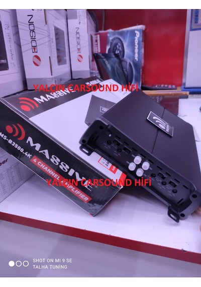 Massıve Ms-B3500.4K 3000W 2Ohm 4Chx90Wrms Stero ve Mono Prof Amfi