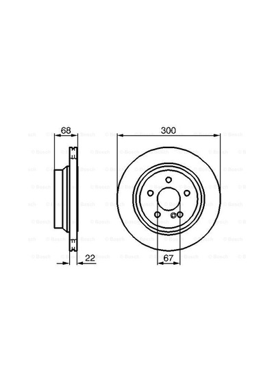 Mercedes Cls 219 Cls350Cdı 3.0 2009-2010 Bosch Arka Disk 2 Adet