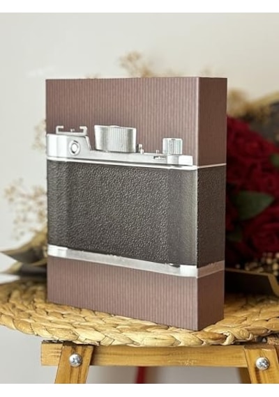 Rabsev Fotoğraf Albümü 10x15cm 200 Lük Renkli Fotoğraf Makinesi Desenli Anı Albümü