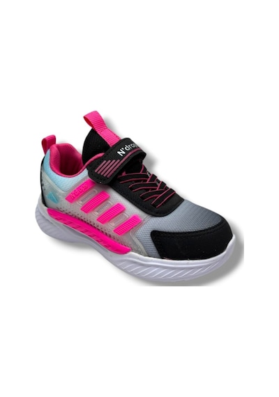 Ndrops 023-26 Anorak Anatomik Kız Çocuk Sneaker Siyah Fuşya 31-35 Siyah