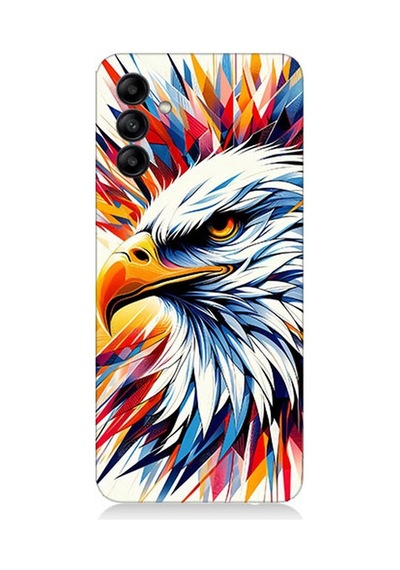 Samsung Galaxy A55 Uyumlu Renkli Kartal Sıçrayışı Desenli Silikon Kılıf Çok Renkli
