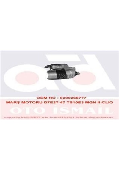 Valeo 438163 Marş Motoru Megane III Megane II Laguna II Fluence 1.4 1.6 16V