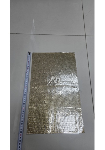 Gold Swarovski Taş Yapiskanli 40x23 Cm Kristal Taş Etıket