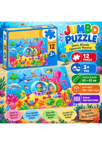 Jp 31006 Jumbo Puzzle 12 Parça