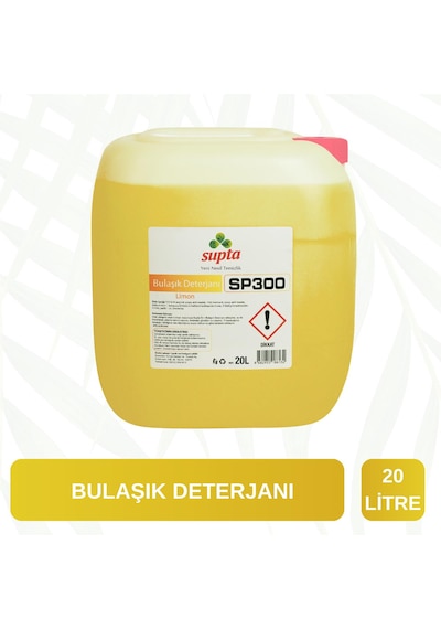 Supta Sıvı Bulaşık Deterjanı Limon Ferahlığı 20 L
