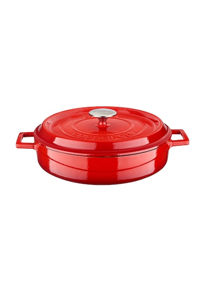 Lava Döküm Çok Amaçlı Yayvan Tencere Döküm Demir Yekpare Kulplu Edition Serisi Çap 32cm. 001