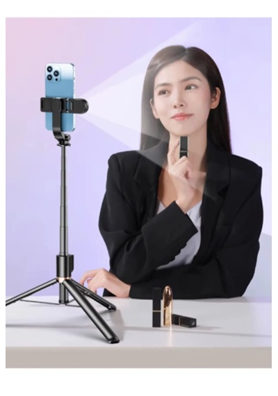K9 Masaüstü Tripod Işıklı Kumandalı Selfie-youtuber Tripod 170 Cm