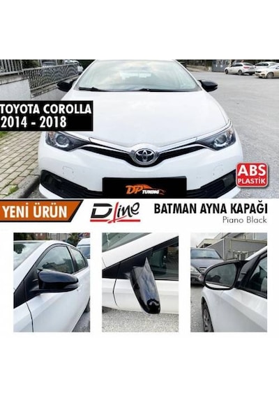 Toyota Uyumlu Auris Iı Ayna Kapağı Batman - Piyano Black 2015 - 2018
