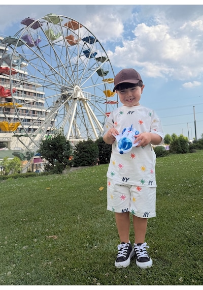 Poala Kids Yıldızlı Ny Takım Beyaz