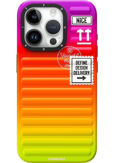 Apple Uyumlu iPhone 15 Pro Kılıf Youngkit The Secret Color Serisi Kapak Mor