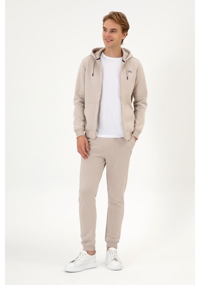 U.S. Polo Assn. Erkek Regular Fit Taş Şardonlu Örme Hırka 50313755-VR049