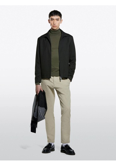 Sisley Slim Fit Vintage Efekt Chino Pantolon Erkek Bej Pantolon - 325a4dm6sf02y