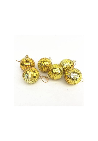 Disco Topu Aynalı Gold 4 Cm 12 Li