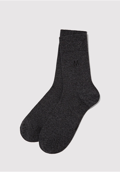 Mavi - Gri Soket Çorap 090250-24386 Gri