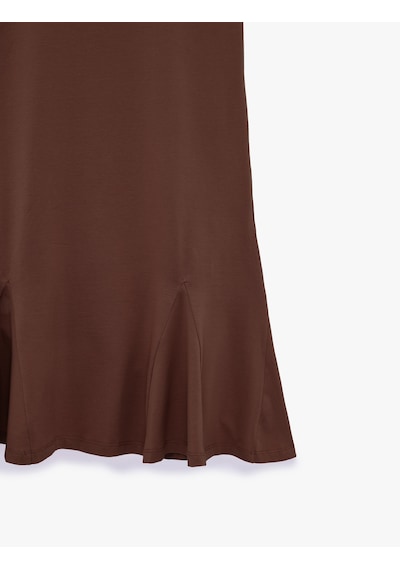 Koton Pamuklu Slim Fit Bisiklet Yaka Kısa Kollu Volümlü Mini Tişört Elbise Kahverengi 6sak80200ek Kahve Koton Pamuklu Slim Fit Bisiklet Yaka Kısa Kollu Volümlü Mini Tişört Elbise Kahverengi 6sak80200ek Kahve
