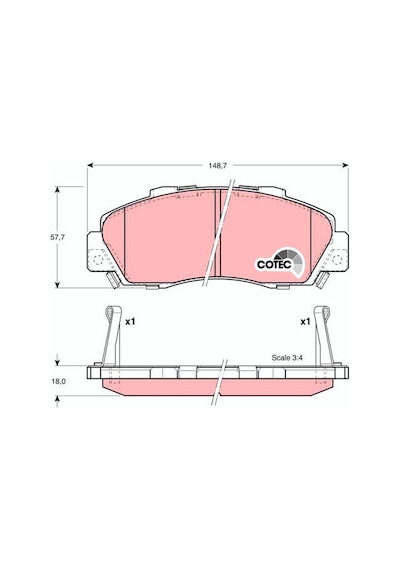 Honda Cr-v Hr-v Ön Fren Balatası 1995-2006