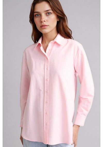 Defacto Relax Fıt Gömlek Yaka Poplin Uzun Kollu Tunik D7341ax26sppn186 Pembe-pn186 Defacto Relax Fıt Gömlek Yaka Poplin Uzun Kollu Tunik D7341ax26sppn186 Pembe-pn186