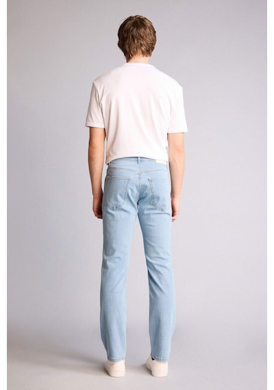 Defacto Sergio Regular Fıt Normal Bel Boru Paça Düz Paça Jean Pantolon E7268ax26smnm39 Mavi-nm39