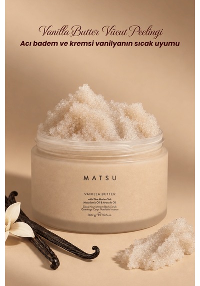 Vanilla Butter Besleyici Vanilya & Badem Vücut Peelingi 300 Gr