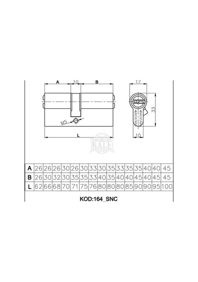 Kale 164snc Sistem Barel Sarı 68mm