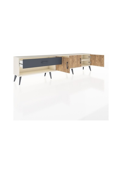 Arges Tv Ünitesi 2 Raflı Tek Çekmeceli 3 Kapaklı 220x30x51 Aytaşı-çam/antrasit Atlas Çam/antrasıt - Aytası Arges Tv Ünitesi 2 Raflı Tek Çekmeceli 3 Kapaklı 220x30x51 Aytaşı-çam/antrasit Atlas Çam/antrasıt - Aytası