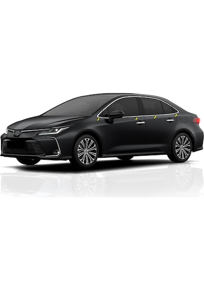 Toyota Corolla Krom Cam Çerçevesi 12 Parça 2018-2025 Modeller A