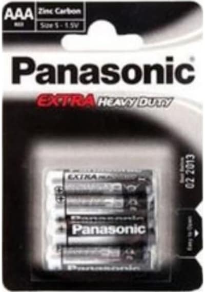 Panasonic R03 Extra Heavy Duty AAA İnce Kalem Pil 4'lü