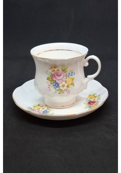 Bone China London Collection Duble Kahve Fincanı 130 Ml Sarı