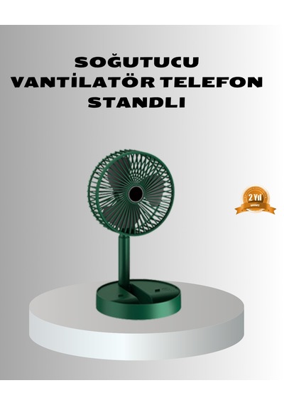Şarjlı - 507 - Katlanabilir Mini Fan 3 Kademe Hız Ayarı, - Csmo-tex - Tnabilir Tasarım