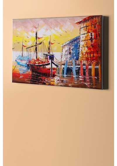 Webstyle Sayılarla Boyama Seti Kasnaklı Iskelede Bekleyiş 50 X 65 Cm