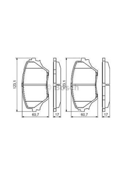 BOSCH 986424719 ÖN BALATA RAV 4 II 1.8 VVTI-2.0VVTI-2.0 D-4D 4WD