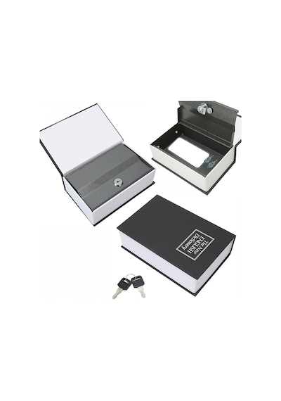 Büyük 180x115x55mm Kitap Modeli Kilitli Kasa - Kumbara Renkli Belirtilmemiş