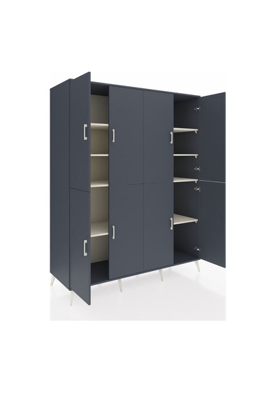 Kronos Gardrop 8 Raflı 8 Kapaklı 176x59x221 Antrasit-antrasit/aytaşı Beyaz Kronos Gardrop 8 Raflı 8 Kapaklı 176x59x221 Antrasit-antrasit/aytaşı Beyaz