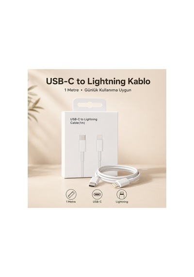 20w Hızlı Şarj Kablosu İphone 14 13 12 11 Se X 8 Uyumlu Type-c Lightning Şarj Kablosu