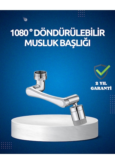 Dönen Musluk Başlığı 1080 Derece Ayarlanabilir Filtreli Sprey Uç - Bayi Depom Diğer