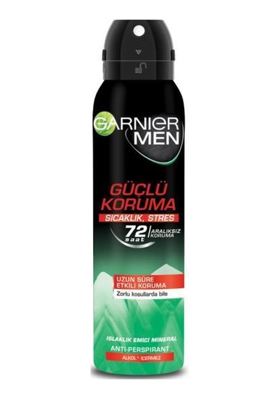 Garnier Men Güçlü Koruma Aerosol Erkek Sprey Deodorant 150 ML