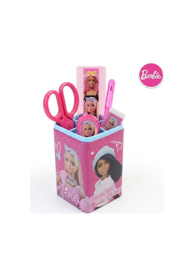 Bakgelal Barbie Resimli Okul Kırtasiye Seti Kalem Kutulu Makas, Kalemtıraş, Silgi, Cetvel Ve Kurşun Kalem - 9070925135812