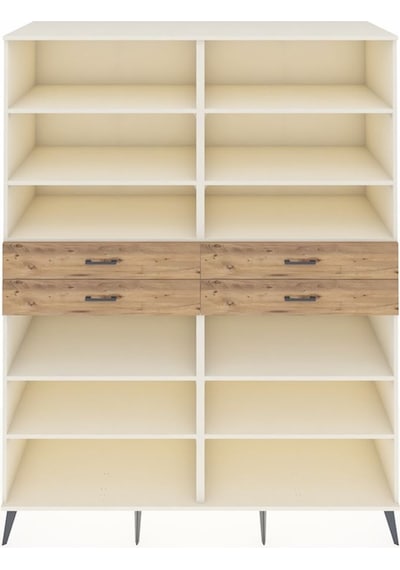Kronos Gardrop 10 Raflı 4 Çekmeceli 176x59x221 Aytaşı-aytaşı/çam Aytaşı/çam