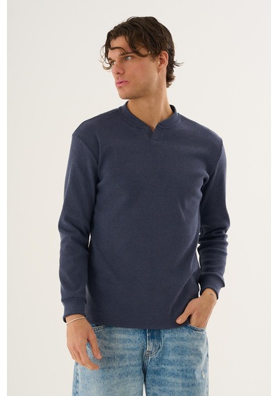 Alexandergardi Fitilli Uzun Kollu Sweatshirt İndigo