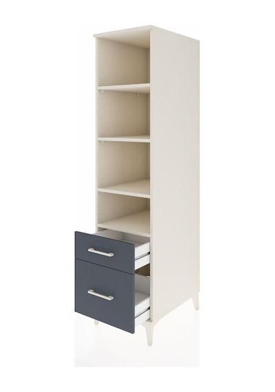 Kronos Dolap 4 Raflı 2 Çekmeceli 44x59x182 Aytaşı-antrasit Aytası