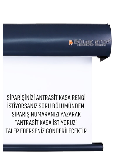 Gölge Stor Şarjlı En 150 Cm Boy 160 Cm Yeni Akıllı Kumaş Teknolojisi Işık Geçirmez Projeksiyon Perdesi
