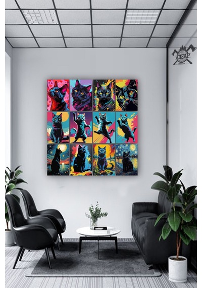 12 Parça Renkli Kedi Resimleri Çerçeve Görünümlü Mdf Tablo Duvar Süsü Hediyelik Eşya Kedi Çok Renkli - 670697306 Çok Renkli 12 Parça Renkli Kedi Resimleri Çerçeve Görünümlü Mdf Tablo Duvar Süsü Hediyelik Eşya Kedi Çok Renkli - 670697306 Çok Renkli