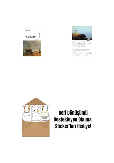 Redburn - İlk Seferi + Toplu Öyküler - Herman Melville + Okuma Sticker'ları