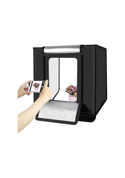 Yenilzd 60x60cm Profesyonel Stüdyo Led Işıklı Ürün Fotoğraf Çekim