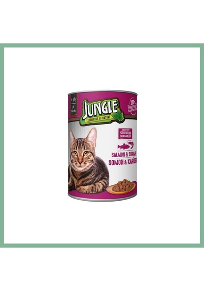 Jungle Kedi Konserve Somonlu & Karidesli 400gr 1 Adet Bsk2026
