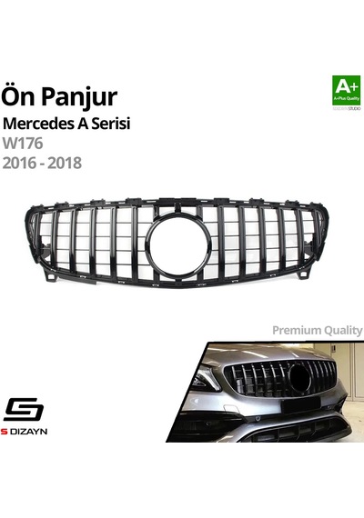 Mercedes A-class W176 Ön Panjur Parlak Siyah Piano Black Gtr Model 2016-2018